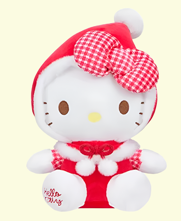 Sanrio Hello Kitty Santa Small Plush 22cm 9inch Red (Authentic, Original, Genuine, Licensed, official)