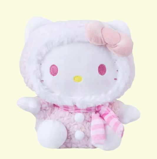 Sanrio Hello Kitty Hoodie Figure 22cm Figure Small plush Baby Pink(Authentic, Original, Genuine, Licensed, official)