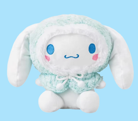 Sanrio Cinnamoroll Hoodie Figure 22cm Figure Small plush Baby Pink(Authentic, Original, Genuine, Licensed, official)