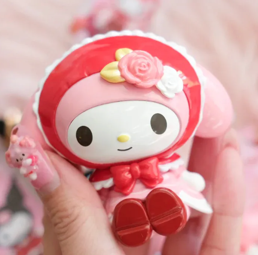 Sanrio My Melody Kuromi Figure Rose and Earl Blind Box Shiny Gorgeous Red 1box(Authentic, Original, Genuine, Licensed, official)