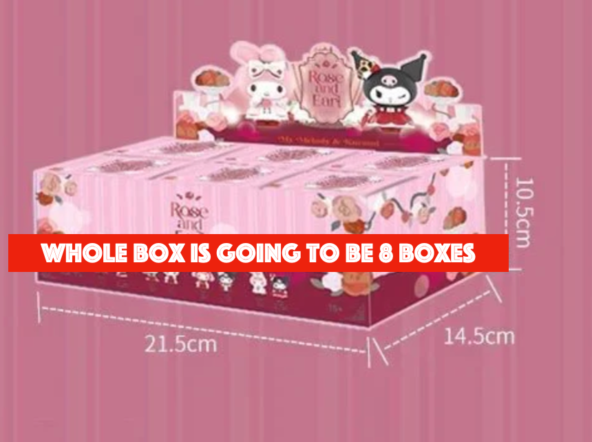 Sanrio My Melody Kuromi Figure Rose and Earl Blind Box Shiny Gorgeous Red 1box(Authentic, Original, Genuine, Licensed, official)