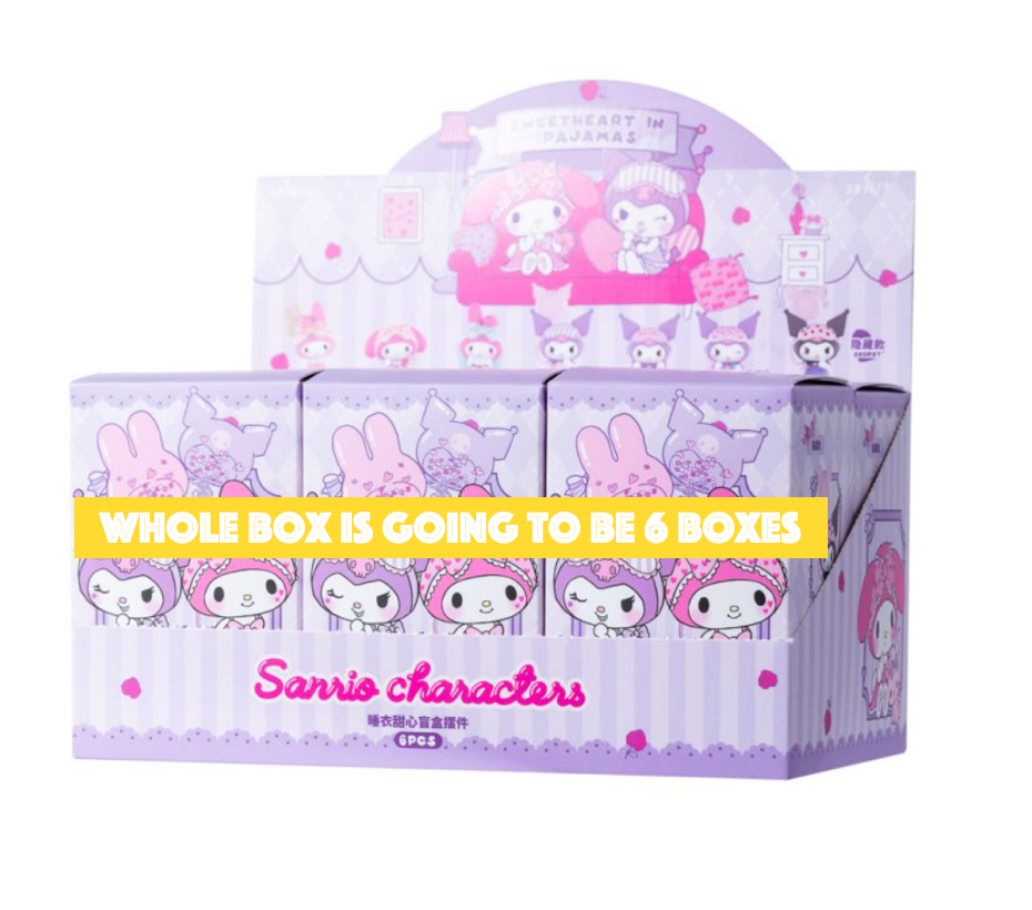 Sanrio Kuromi My melody Figure Pajama Sweetheart Blind Box Sleepy Pink 1box(Authentic, Original, Genuine, Licensed, official)