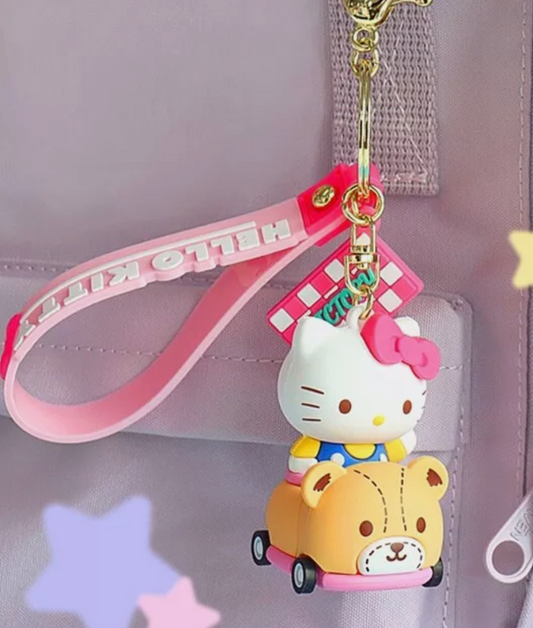 Sanrio Hello Kitty Car Figure Keychain 5cm 2inch Various colors (Authentic, Original, Genuine, Licensed, official)