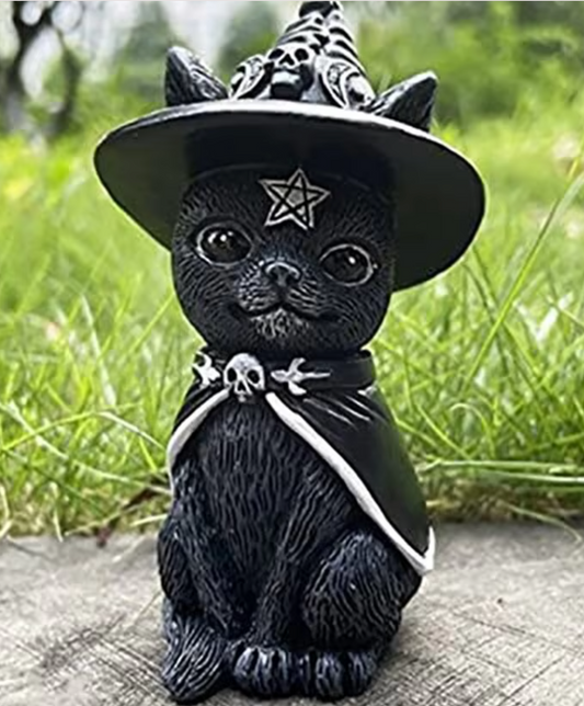 No Name Black Cat Witch's Cat in Witch hat Middle Figure 8cm 3.5inch Black (Authentic, Original, Genuine, Licensed, official)