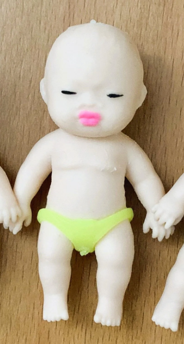 No Name Baby Weird Tiktok Trend Ugly Babies Squishy Yellow Pants Squishy Kids Toy 6cm 2.5inch Various colors (Authentic, Original, Genuine, Licensed, official)