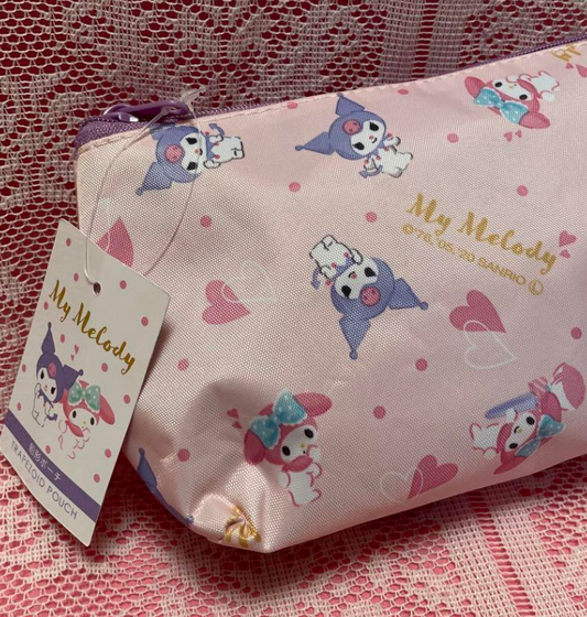 Sanrio Kuromi My Melody Boat-Shaped Pouch Purse Pouch 15cm 6inch Pink (Authentic, Original, Genuine, Licensed, official)