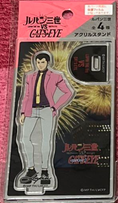 Anime Lupin the Third Lupin Acrylic Stand Acrylic Figure 10cm 4inch Transparent, Various colors (Authentic, Original, Genuine, Licensed, official)