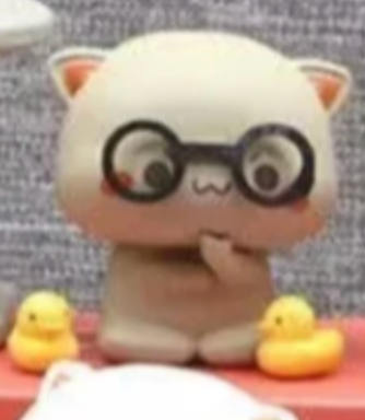 Kawaii Mitao Cat Season2 Goma with Glasses and little Ducks Figure Open No Box  (Authentic, Original, Genuine, Licensed, official)
