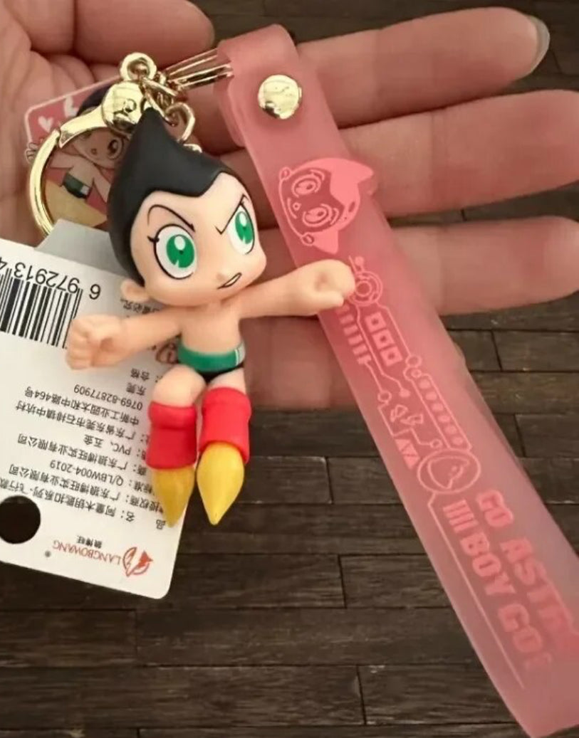 Astro Boy Atomu Flying Figure Keychain Green eyes(Authentic, Original, Genuine, Licensed, official)