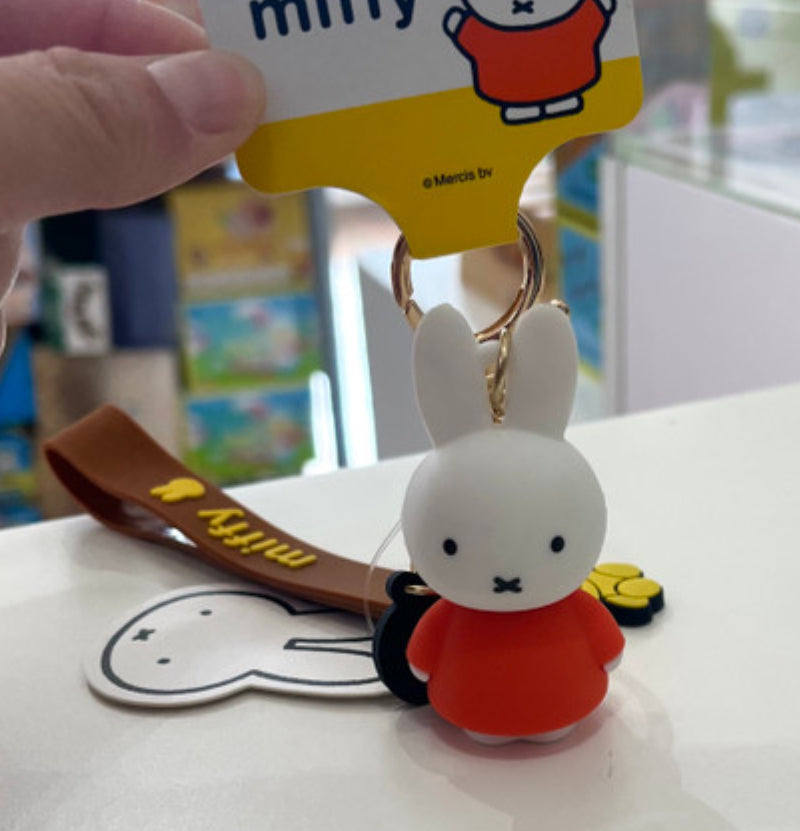 Mercis by Miffy Figure Keychain Original Orange(Authentic, Original, Genuine, Licensed, official)