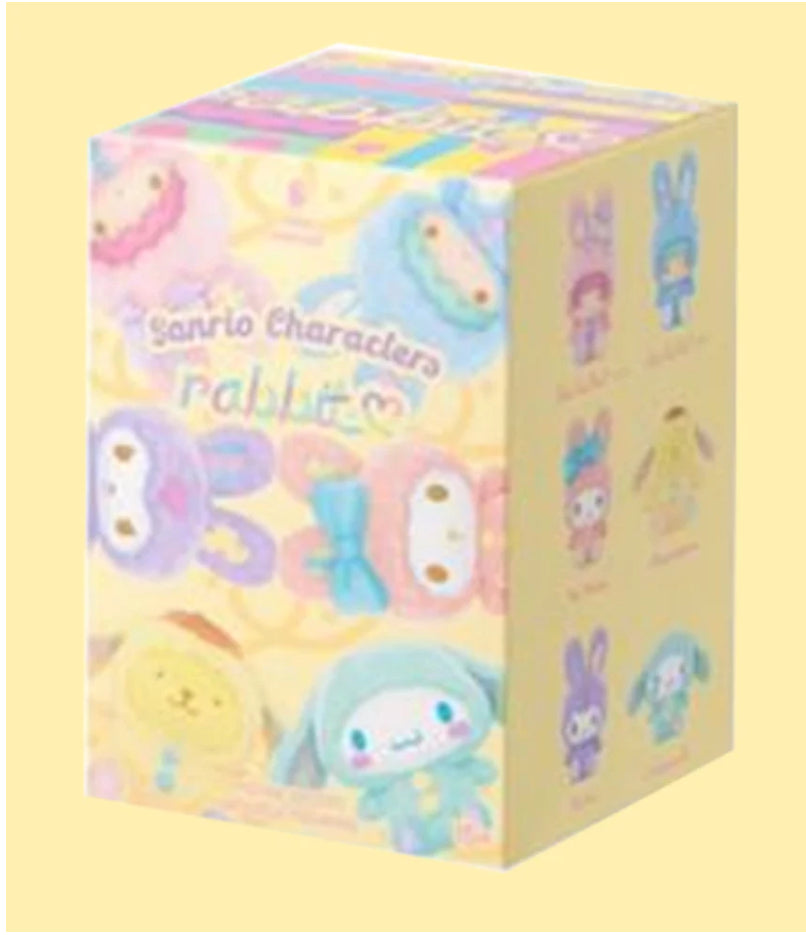 Sanrio Easter Bunny Kuromi Cinnamoroll My melody Little Twin stars Pompompurin Flocked Figure Blind Box 1 Box(Authentic, Original, Genuine, Licensed, official)