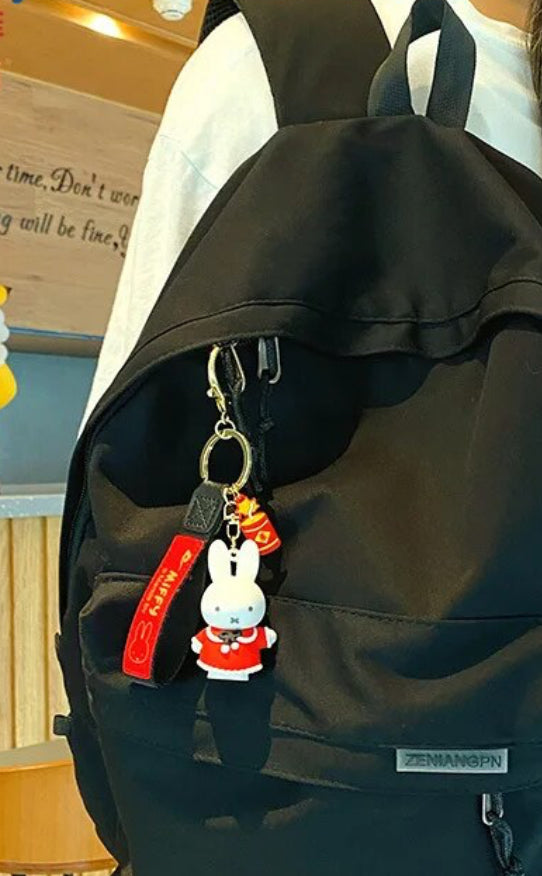 Mercis by Miffy Figure Keychain Special Red(Authentic, Original, Genuine, Licensed, official)