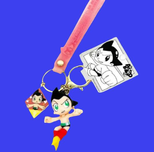 Astro Boy Atomu Flying Figure Keychain Green eyes(Authentic, Original, Genuine, Licensed, official)