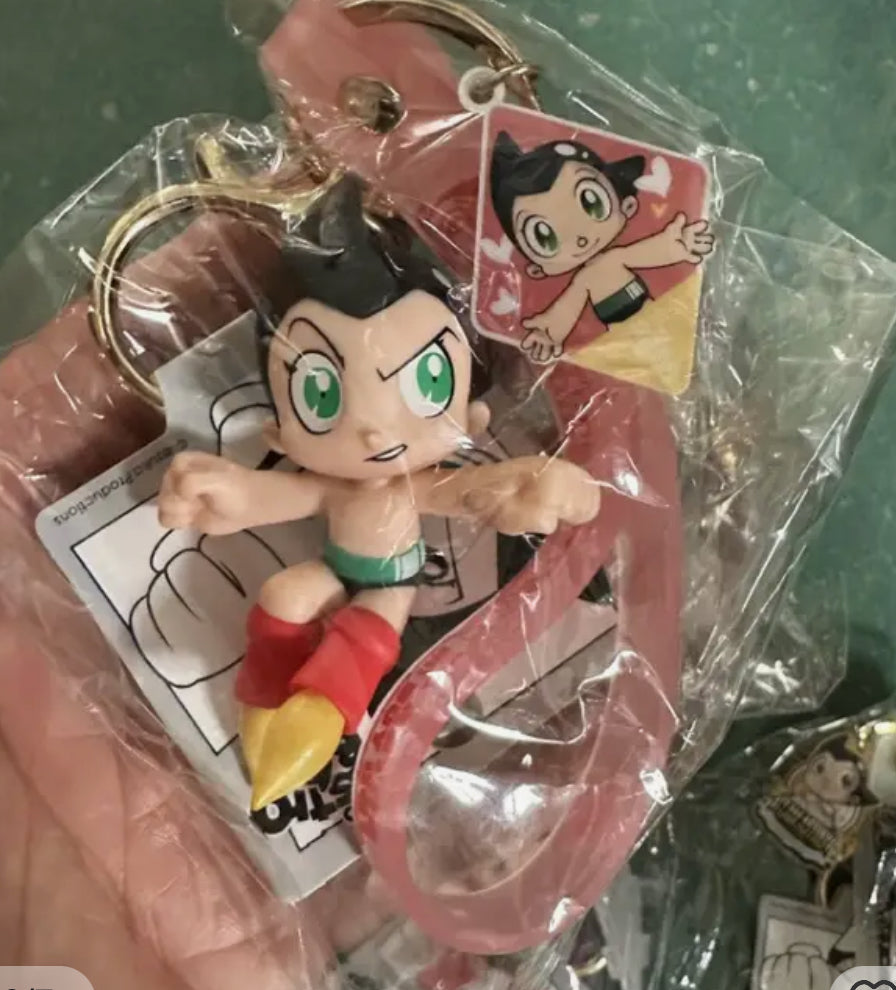 Astro Boy Atomu Flying Figure Keychain Green eyes(Authentic, Original, Genuine, Licensed, official)