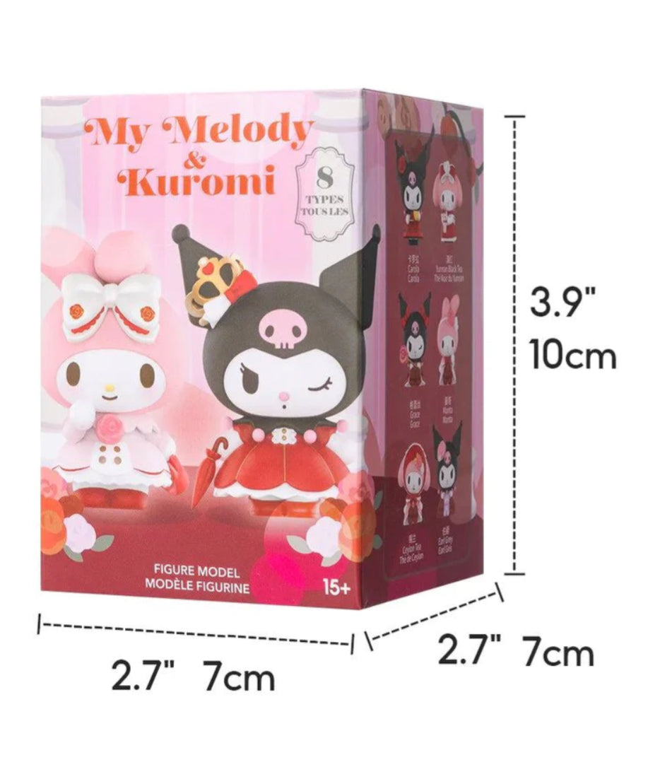 Sanrio My Melody Kuromi Figure Rose and Earl Blind Box Shiny Gorgeous Red 1box(Authentic, Original, Genuine, Licensed, official)